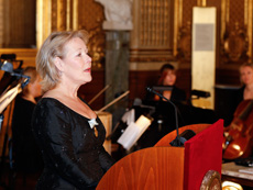 Birgitta Svendén höll tal.