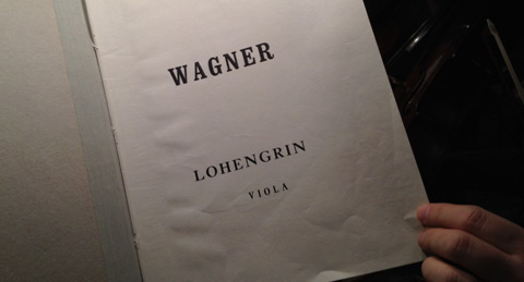 Wagner Lohengrin (försättsblad violastämma)